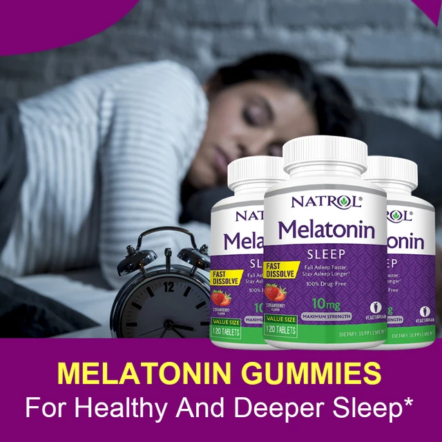 Melatonin Instant Tablets, Vitamin B6, Helps Promote Better Sleep