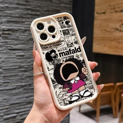 Cartoon Girl Mafalda's Premium Phone Case Cover - Motorola Moto E32 (JTW - 20Y603137J1)