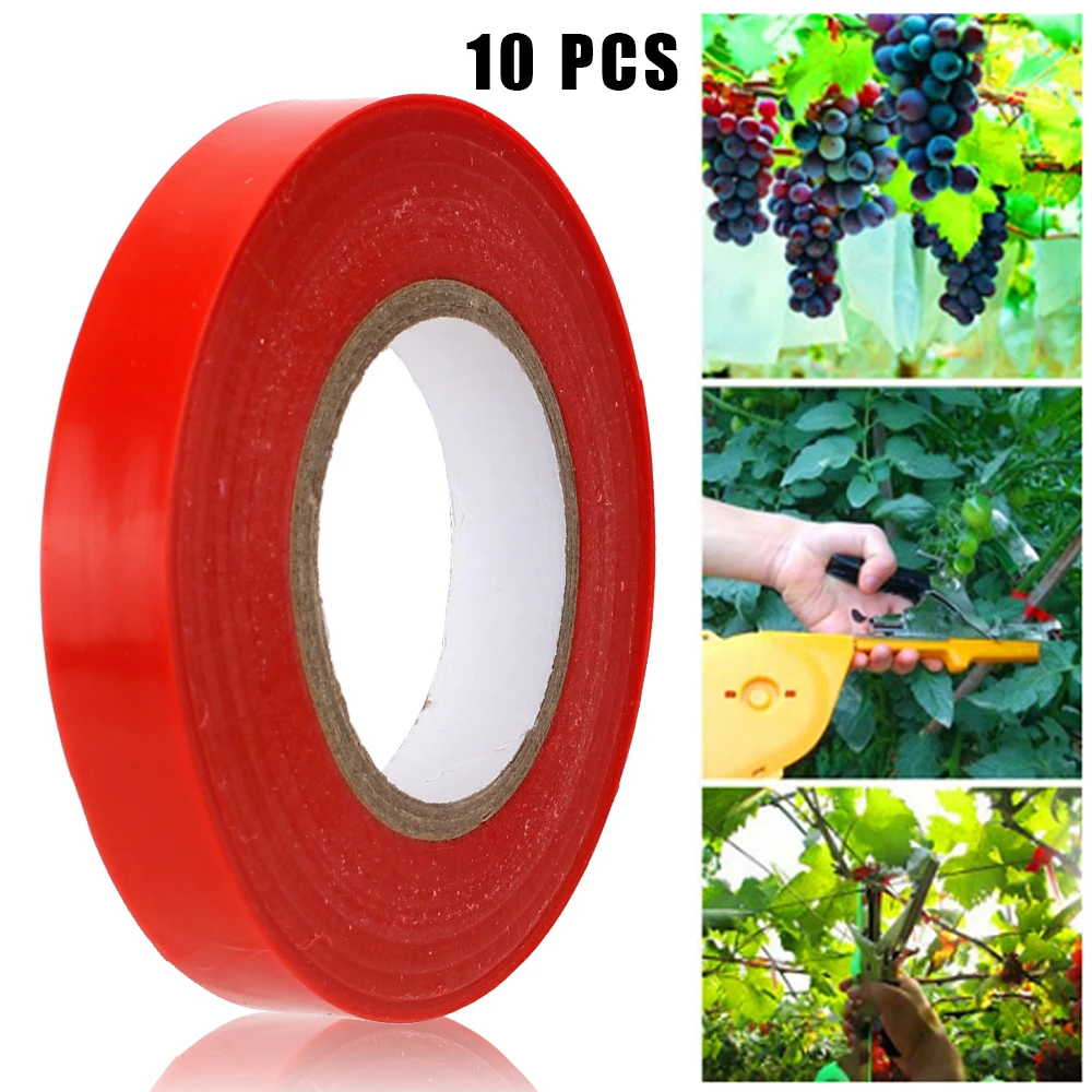 

Tree Parafilm 10 PCS PVC tie Tape Secateurs Engraft Tying Binding Flower Vegetable Machine Tapetool Gardening bind belt