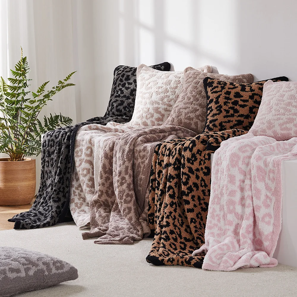 Blankets Leopard Print Blankets Delicate Knitted Blankets And Sofa