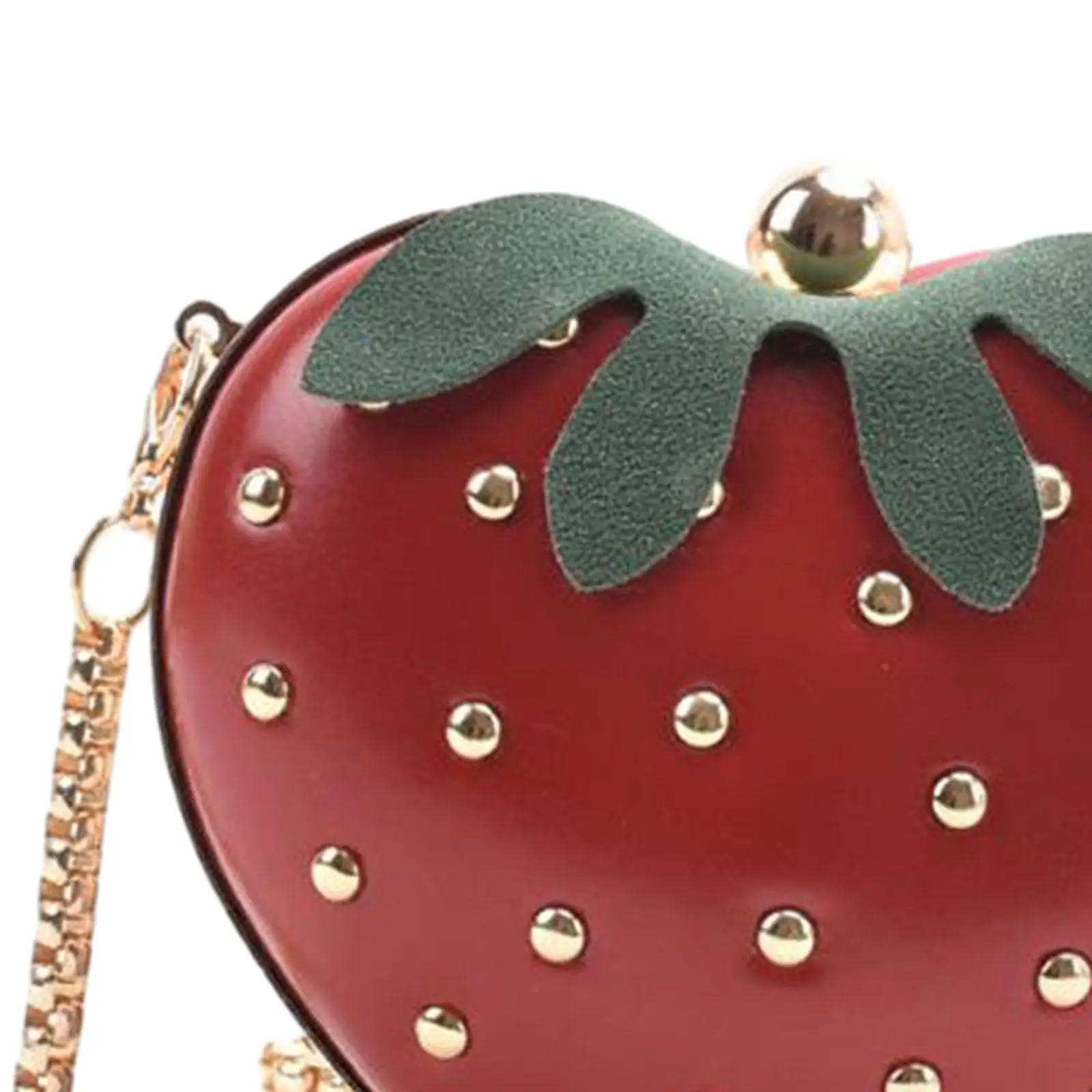 Strawberry Purse Casual Elegant Evening Bag PU Leather Crossbody Bag Fruit Shaped Wallet for Bridal Female Events Travel Party