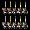 10pcs Mini Glass Bottles with Cork Stopper Transparency Fillable Organizers 5