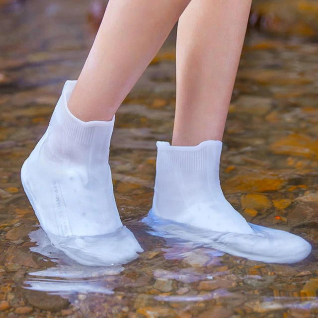 Housse de chaussure imperméable à l'eau, housse de chaussure en silicone  réutilisable, avec semelle antidérapante renforcée, adaptée aux hommes et  aux femmes les jours de pluie et de neige