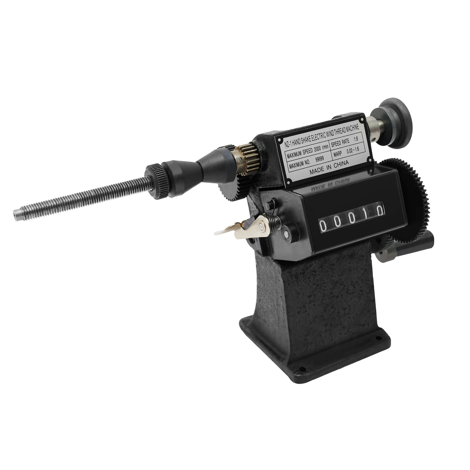 Coil Counting and Winding Machine Counting Winder Coil Winder Hand Winding Machine for Small Motor Coils Fishing Black