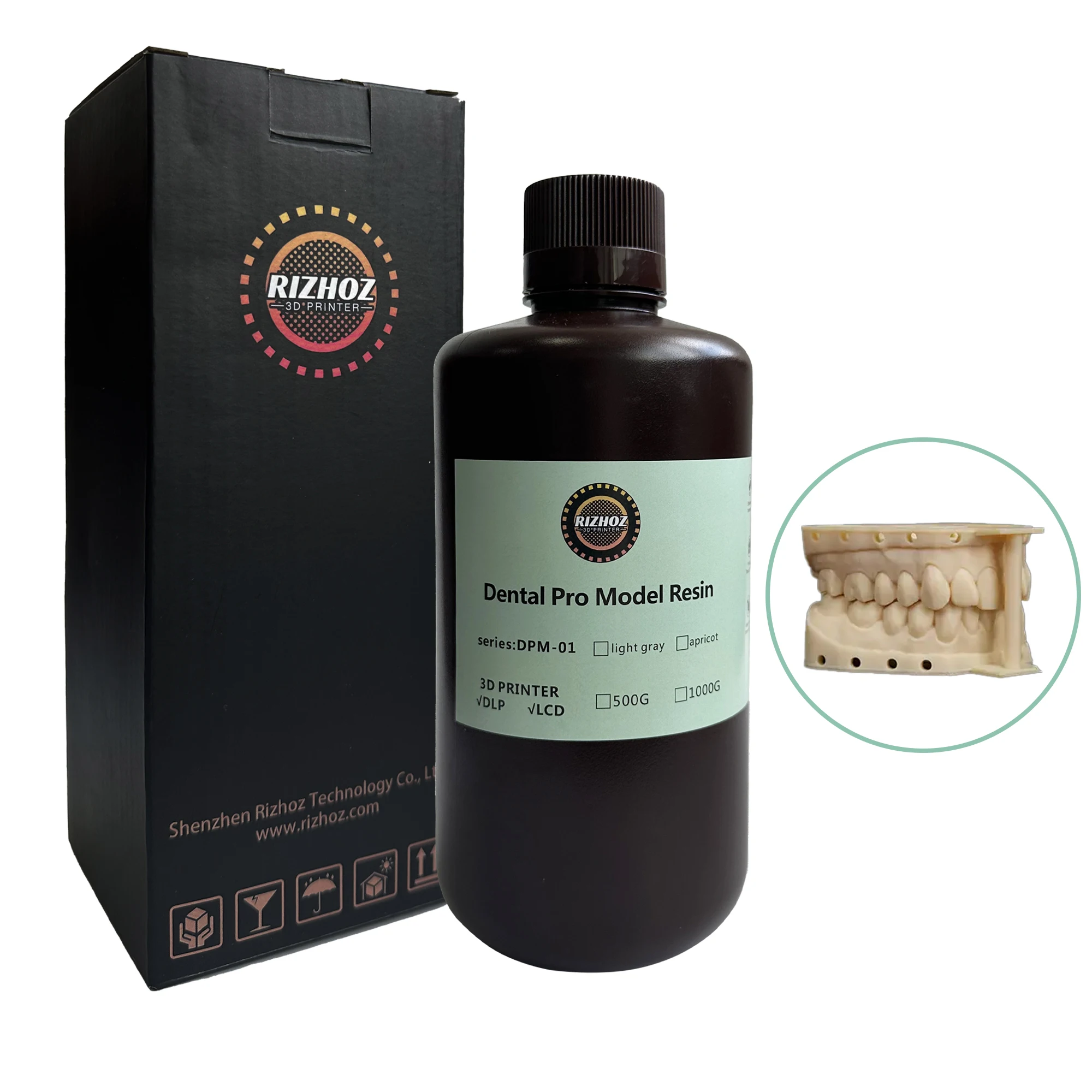 Dental Restoration Resin for 3D Printing-High Precision, Dimensional Stability for Accurate Dental Models 500g