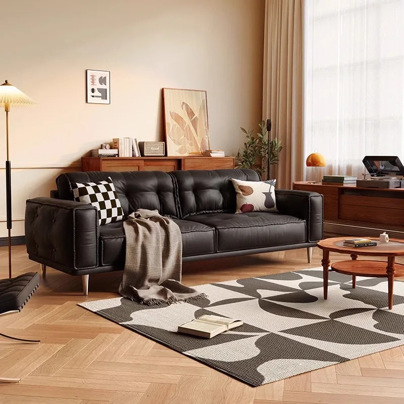 

Sectional Living Room Sofas LeatherShape Lounge Curved Floor Sofa Modular Daybed Luxury Sofa Sala De Estar Salon Furniture