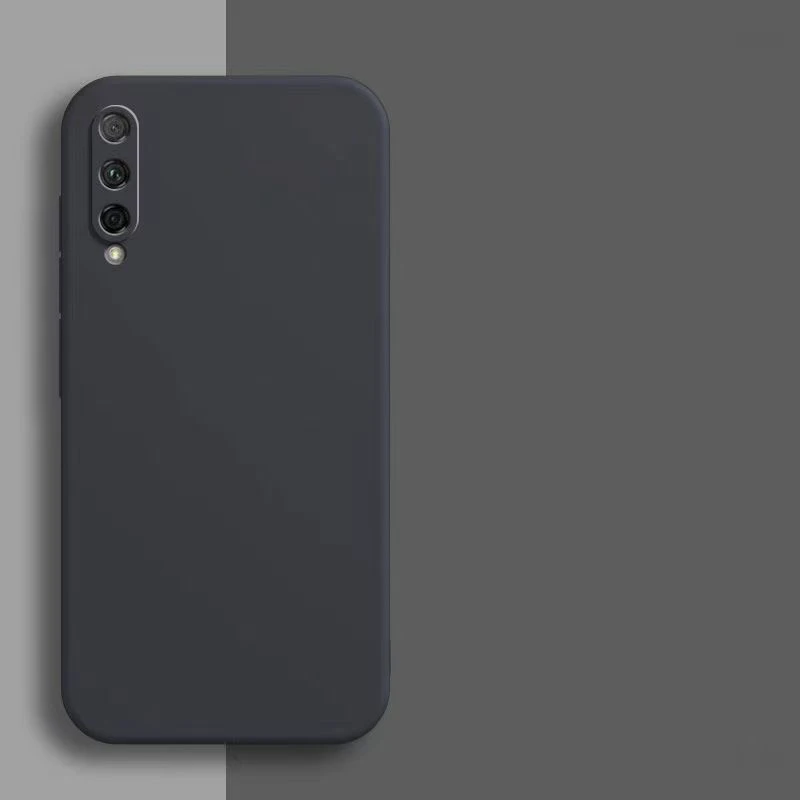Luxury Square Silicone Matte Phone Case - No Fingerprint Soft Cover