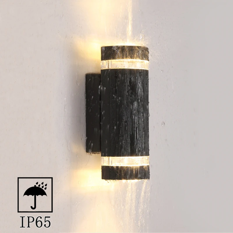 Outdoor Cylinder LED Wall Lamp Acrylic Waterproof IP65 GU10/E27 Up Down Street Sconce Garden Gate Porch Path Decor Wall Lighting wall light