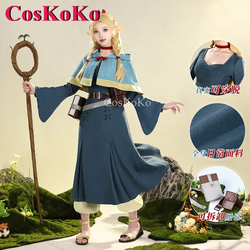 

CosKoKo Marcille Donato Cosplay Anime Delicious In Dungeon Costume Lovely Uniform Dress Halloween Party Role Play Clothing S-XL