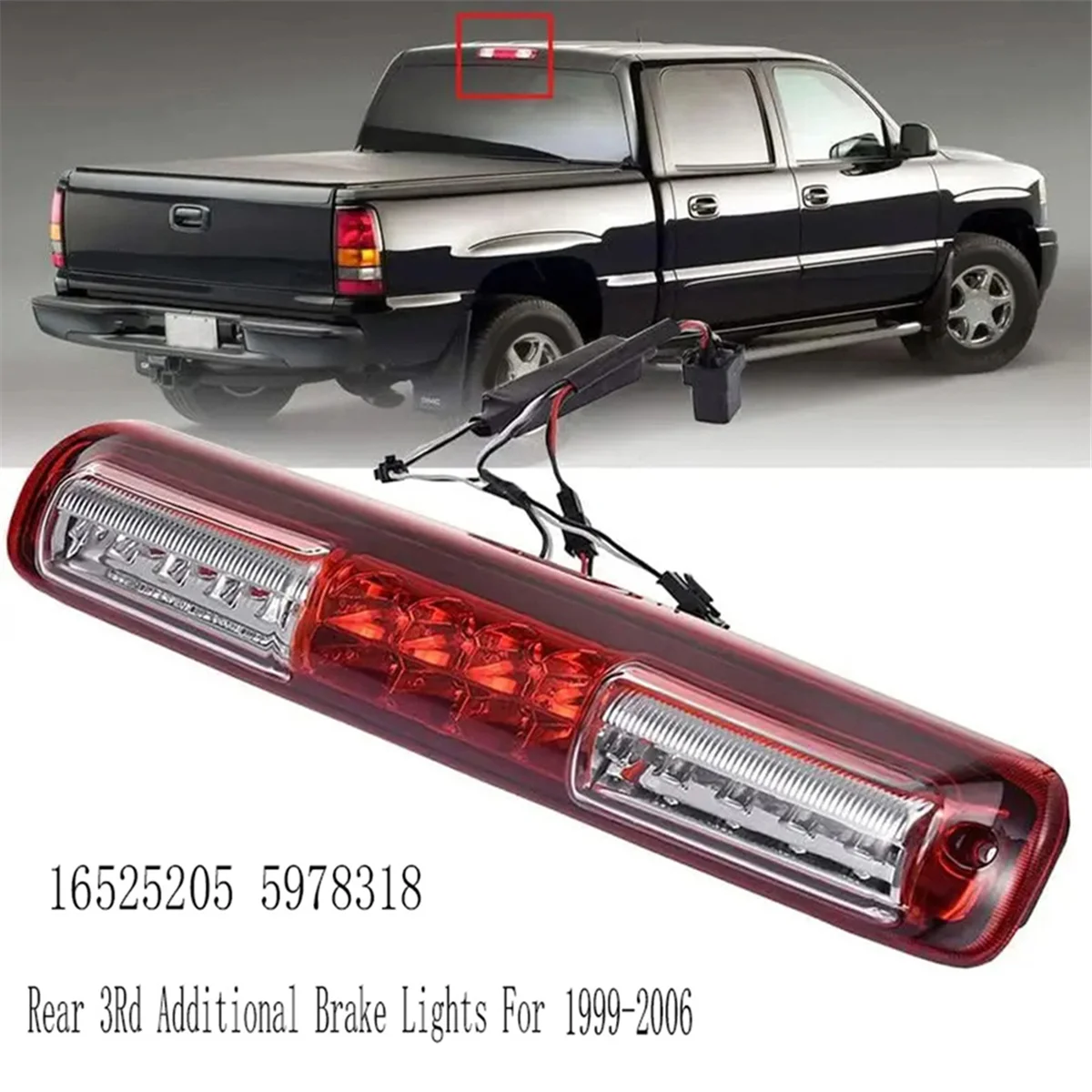 Silverado Sierra Third Brake Light 6