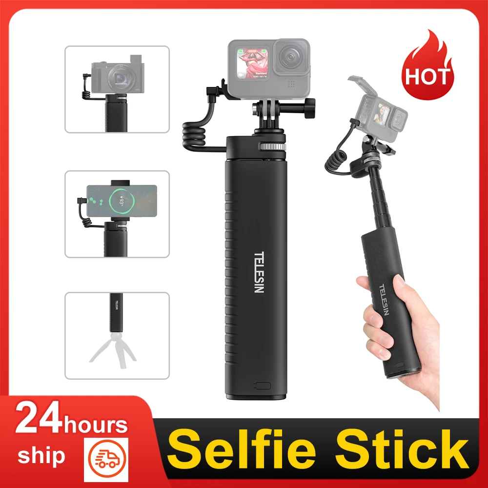 SelfieStickQCPD30fastchargingPowerSelfieStick90CMTelescoping
