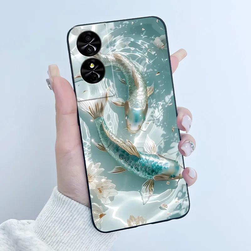 Cute Rabbit Cat Silicone Phone Case - Shockproof Soft Back Cover