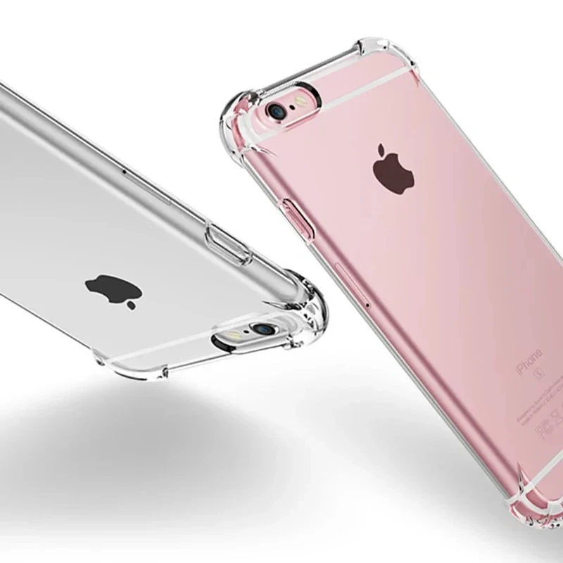 Shockproof Transparent Soft TPU Smartphone Case - Durable Back Cover