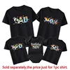 Funny Disney Toy Story Family Matching Shirts Dad Mom Bro Sis Tshirts Birthday Boy Baby Rompers Family Birthday Trip Outfits 3