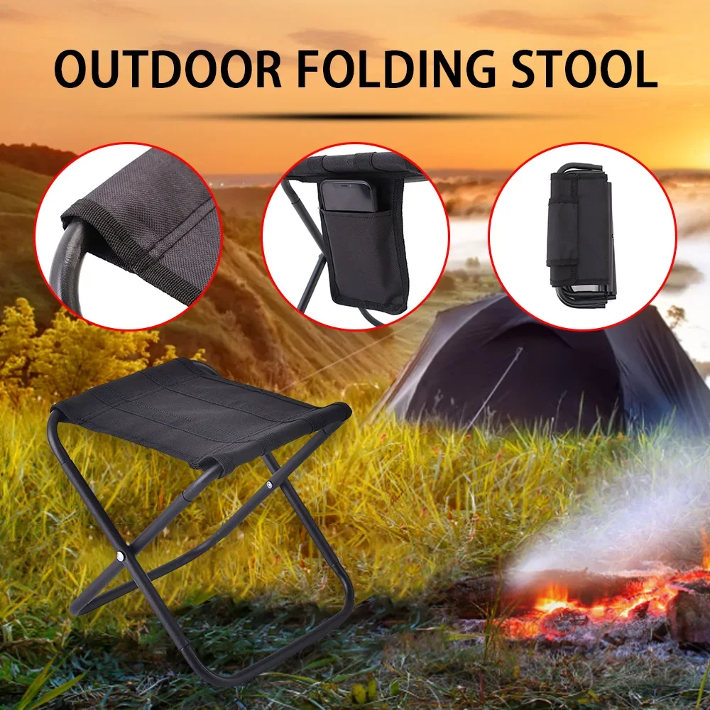 Outdoor Camping Small Chair Portable Folding Stool Bench folding chair retractable stool