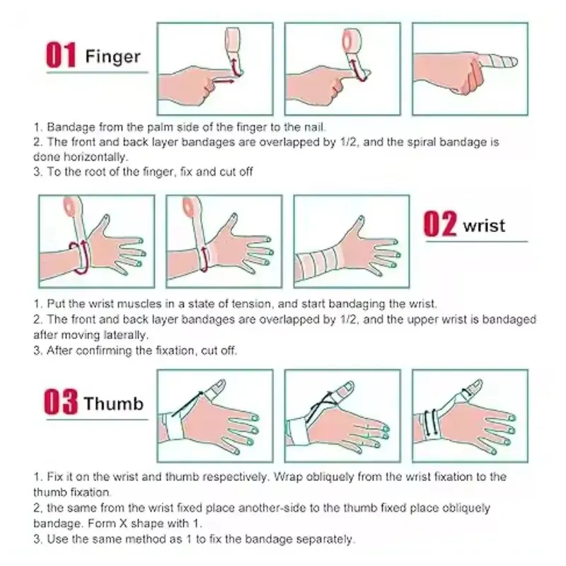 Self-Adherent Cohesive Bandage Wrap – Stretchable Skin Color Athletic Tape, Non-Woven Self-Adhesive Elastic Bandage