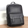High Quality Genuine Leather Men's Backpack Large Capacity Laptop Bag School Backpack Male Shoulder Bag Leather Travel Backpacks 4