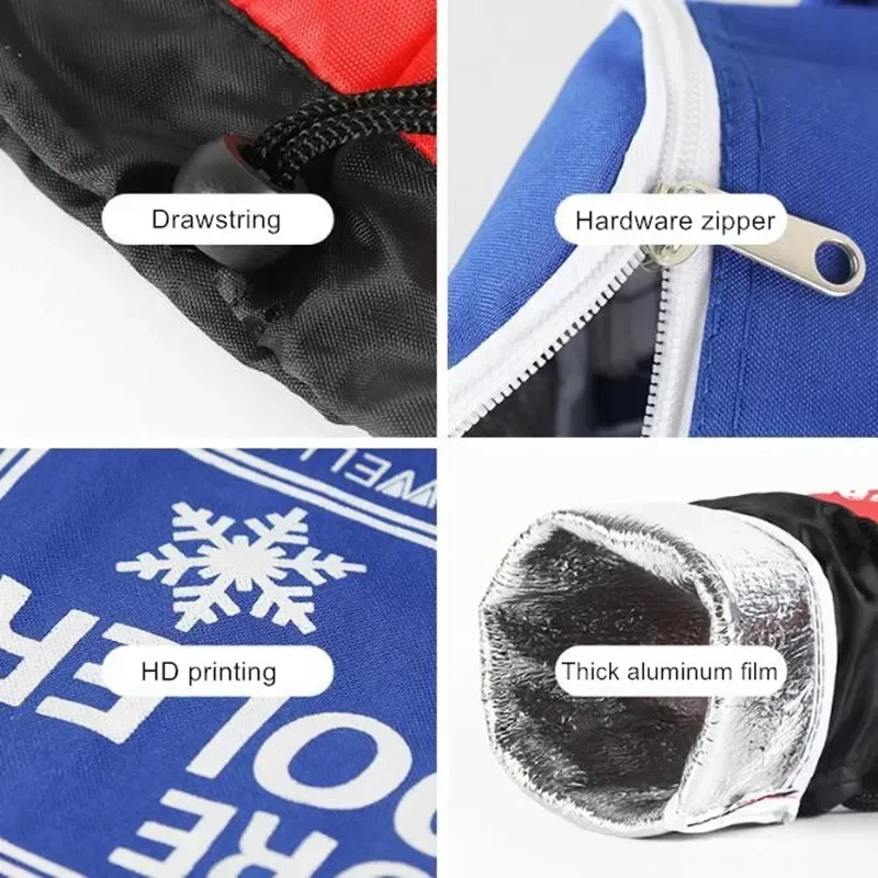 Portable Cooler Bag Portable Bottle Bag Insulated Thermal Ice Cooler Warmer Lunch Food Water Milk Picnic Insulation Thermos Bag For Man Women Kids