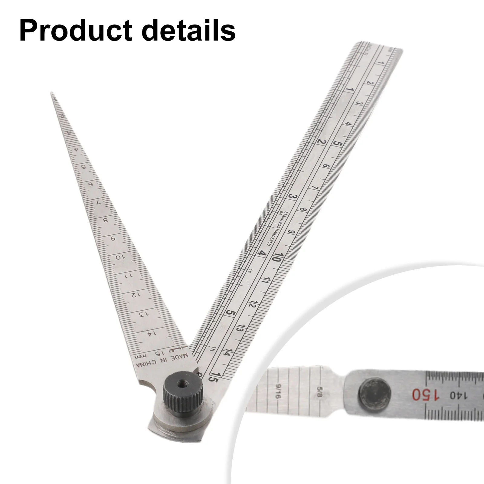 1-15mm Taper Gauge Feeler Gap Hole Measure Set Wedge Feeler Gauge Clearance Ruler Steel Thickness Aperture Scale Measuring Tool