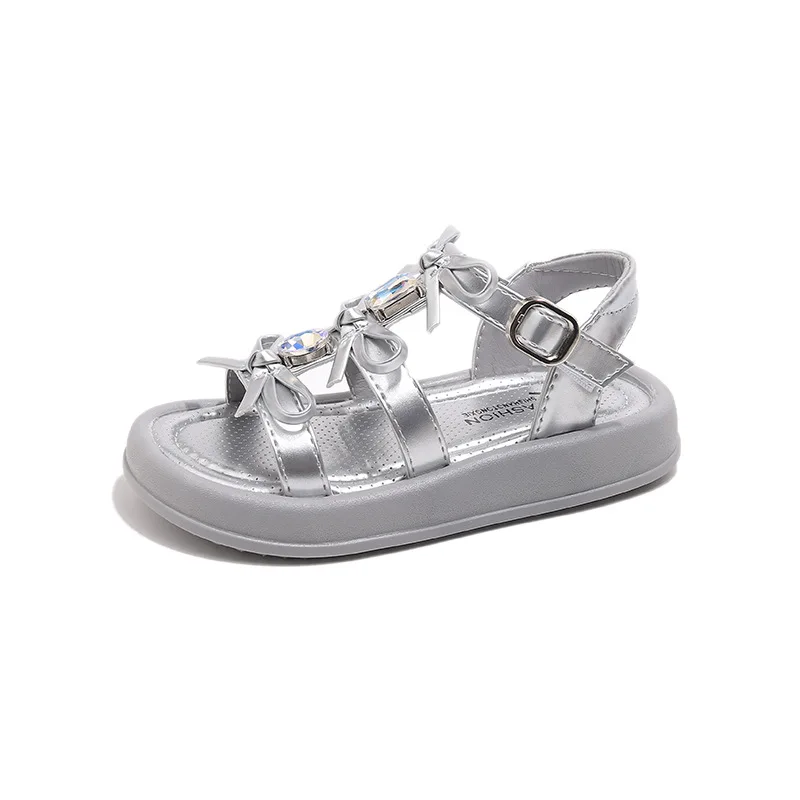 high-quality Summer Comfortable Kids Sandals for Boys Girls Children Girl Beach Shoes flat bow Sandals School Shoes Kids