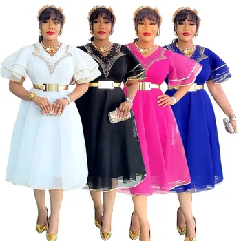 African Dresses for Women Plus Size Africa Clothes Dashiki Ankara Turkey Outfits Gown Elegant Muslim Wedding Party Long Dress