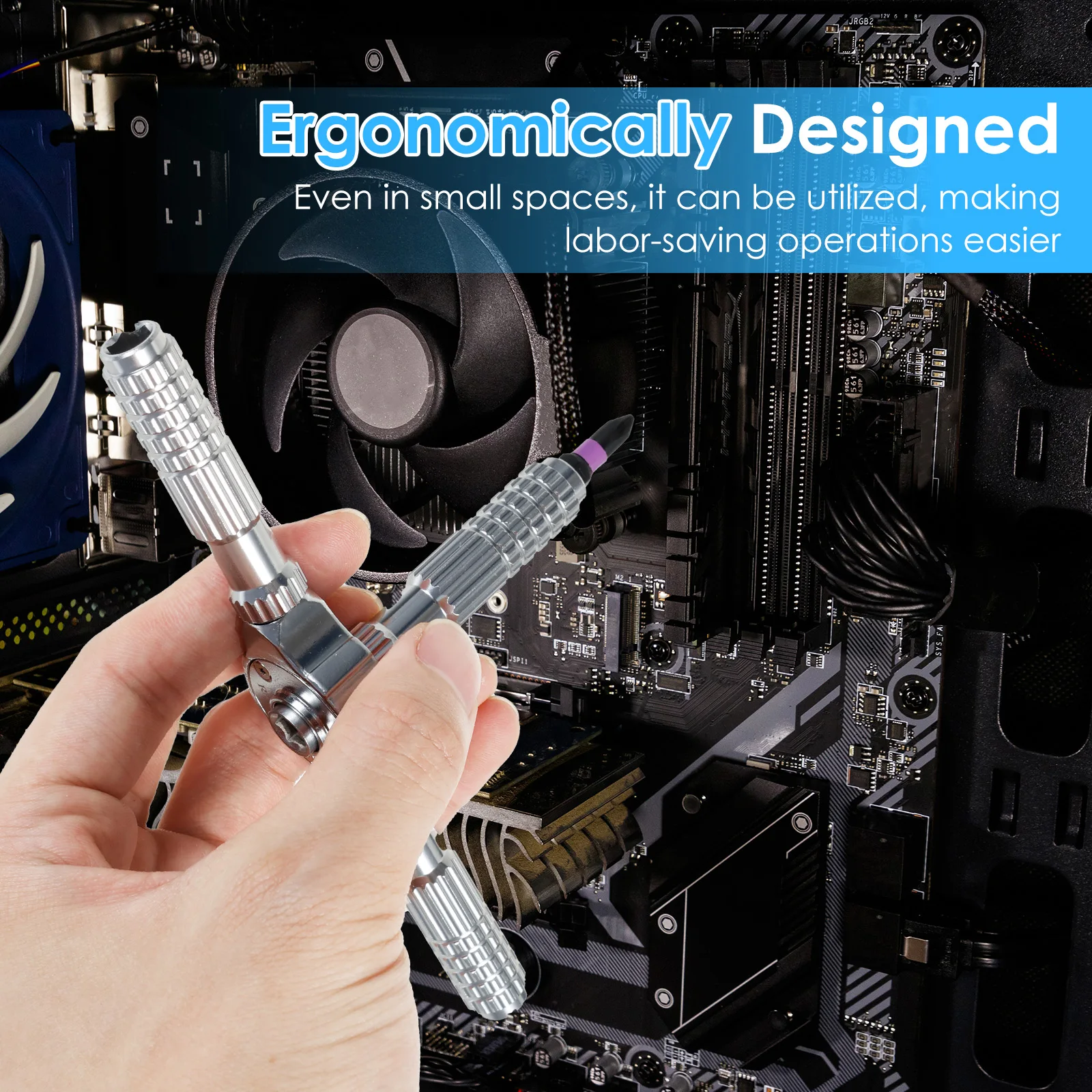 40 In 1 Magnetic Ratchet Screwdriver Set S2 Alloy Steel High Torque Ratchet Wrench Socket Set with Bits Repair Tool for Bicycle