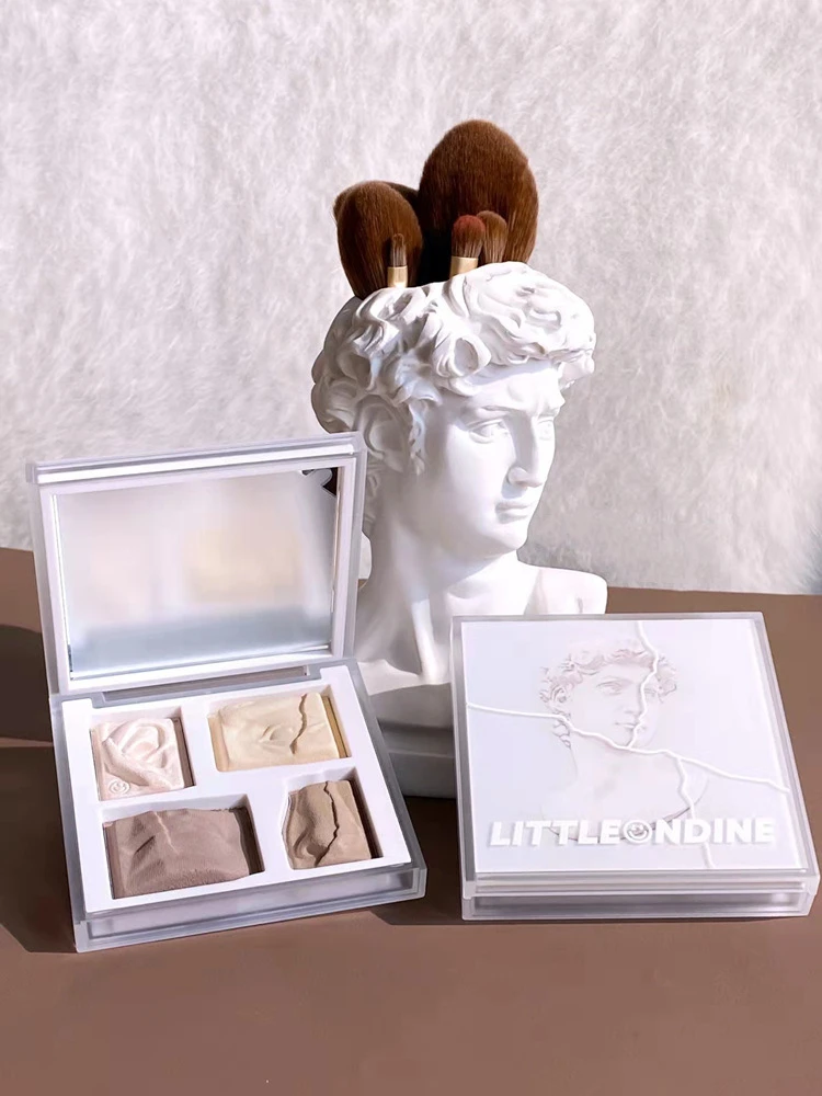 

Authentic small Odin David sculptor repair capacity plate highlights one matte nose shadow face brightens small Odin.