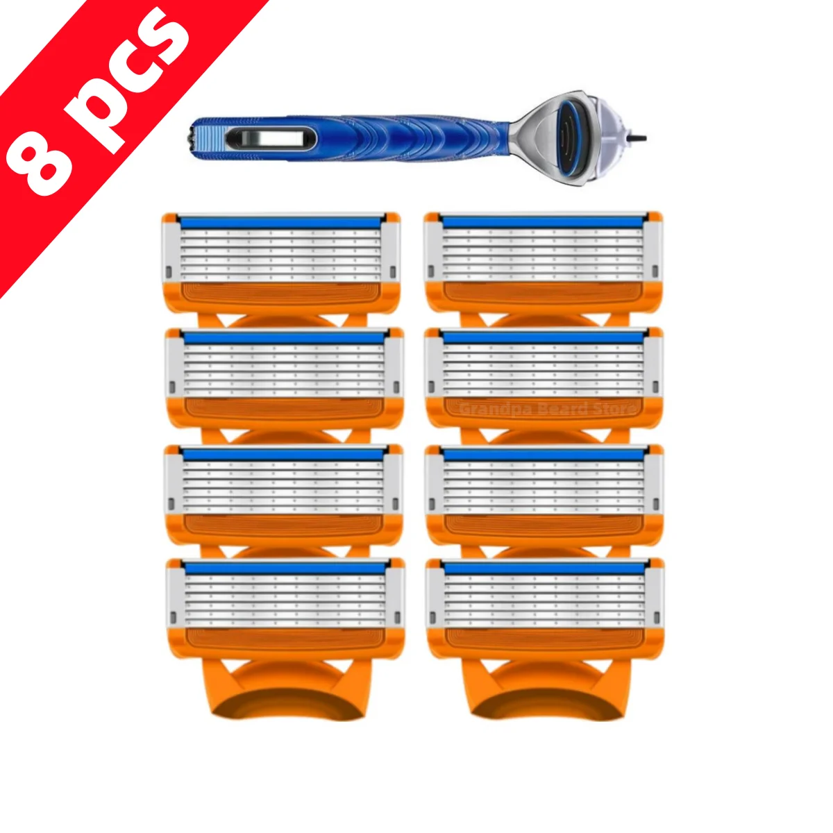 Manual Shaver Old-fashioned Genuine Fusion For Men Face Hair Shaving Removal Safety Replacement Razor Blades Cassettes