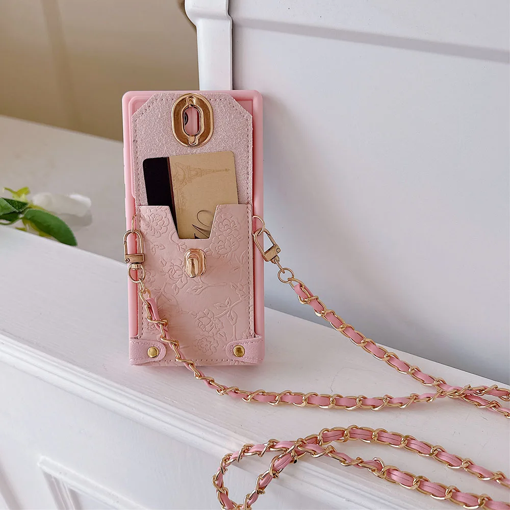 Crossbody Wallet Card Phone Case with Soft Cover
