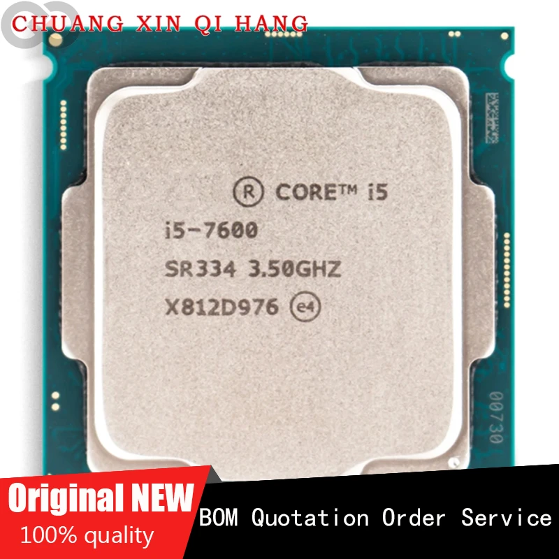 Utilizzato Per I5 7600 I5-7600 3.5Ghz Quad-Core Processore Cpu A Quattro Filettature 6M 65W Lga 1151 Originale