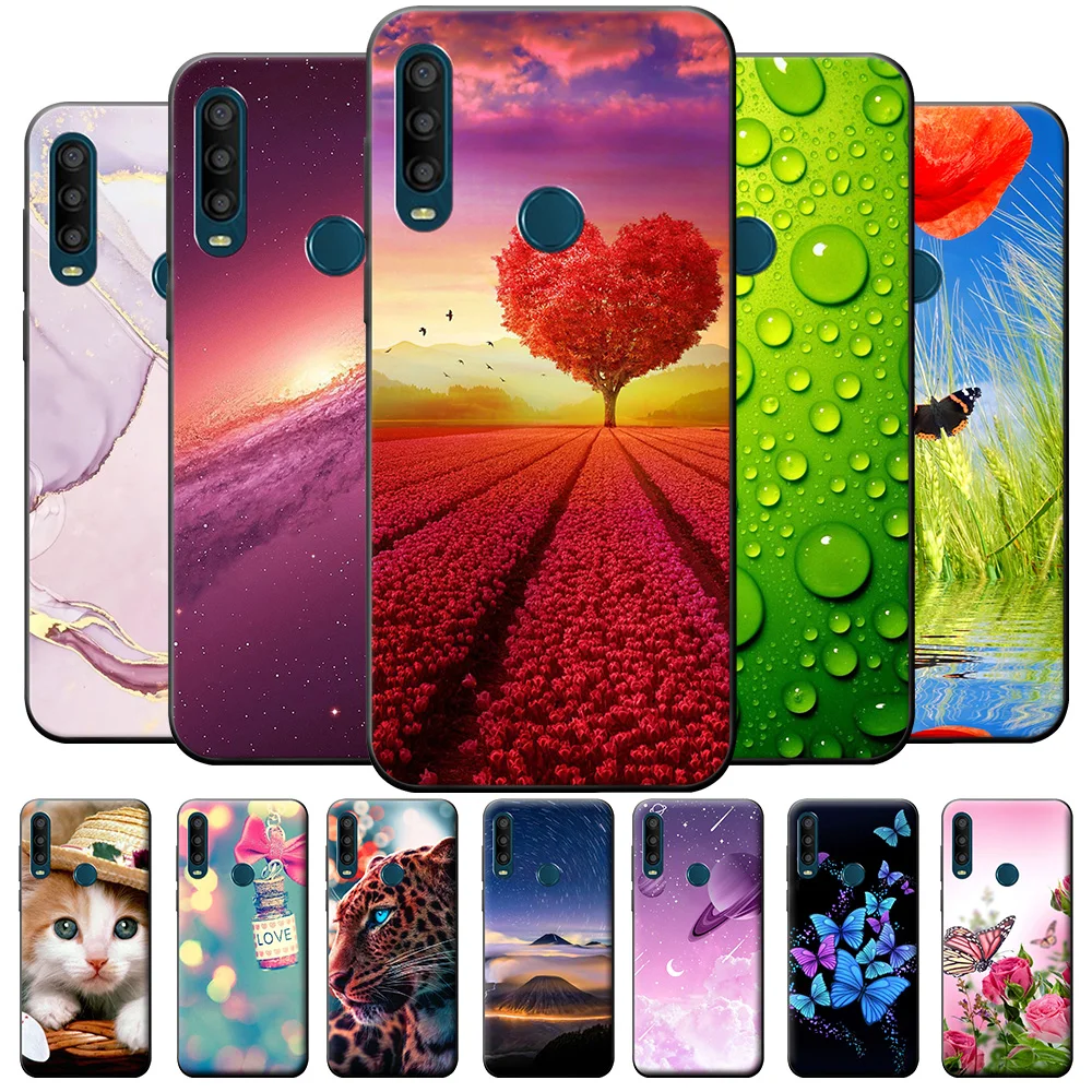 Per Alcatel 1Se 2020 Custodia Alcatel 1Se 5030F 5030U Fashion Cute Black Phone Case Per Alcatel 1Se 2020 Cover Posteriore In Silicone Paraurti