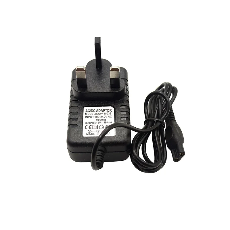 Charger Adapter Battery Charger Power Supply Adapter Battery Charger Adapter 15V HQ8505 Razor Blade Charger for PHILIPS Shaver Series 3000 5000 7000 9000 PT720 RQ370 HQ560 Power Supply Adapter Cord