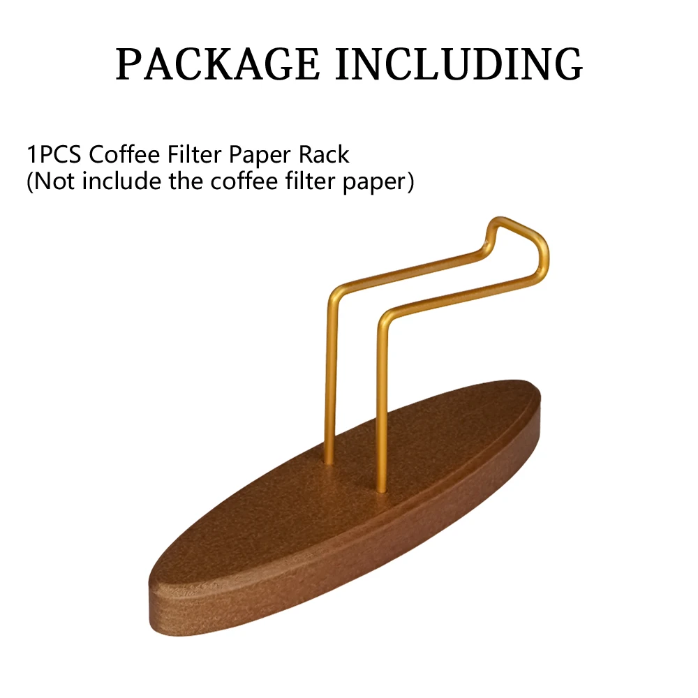 Breewenf Portafiltro Per Caffè In Legno Di Noce – Per Filtri V60 #01 E #02, Contenitore Da Banco, Stabile