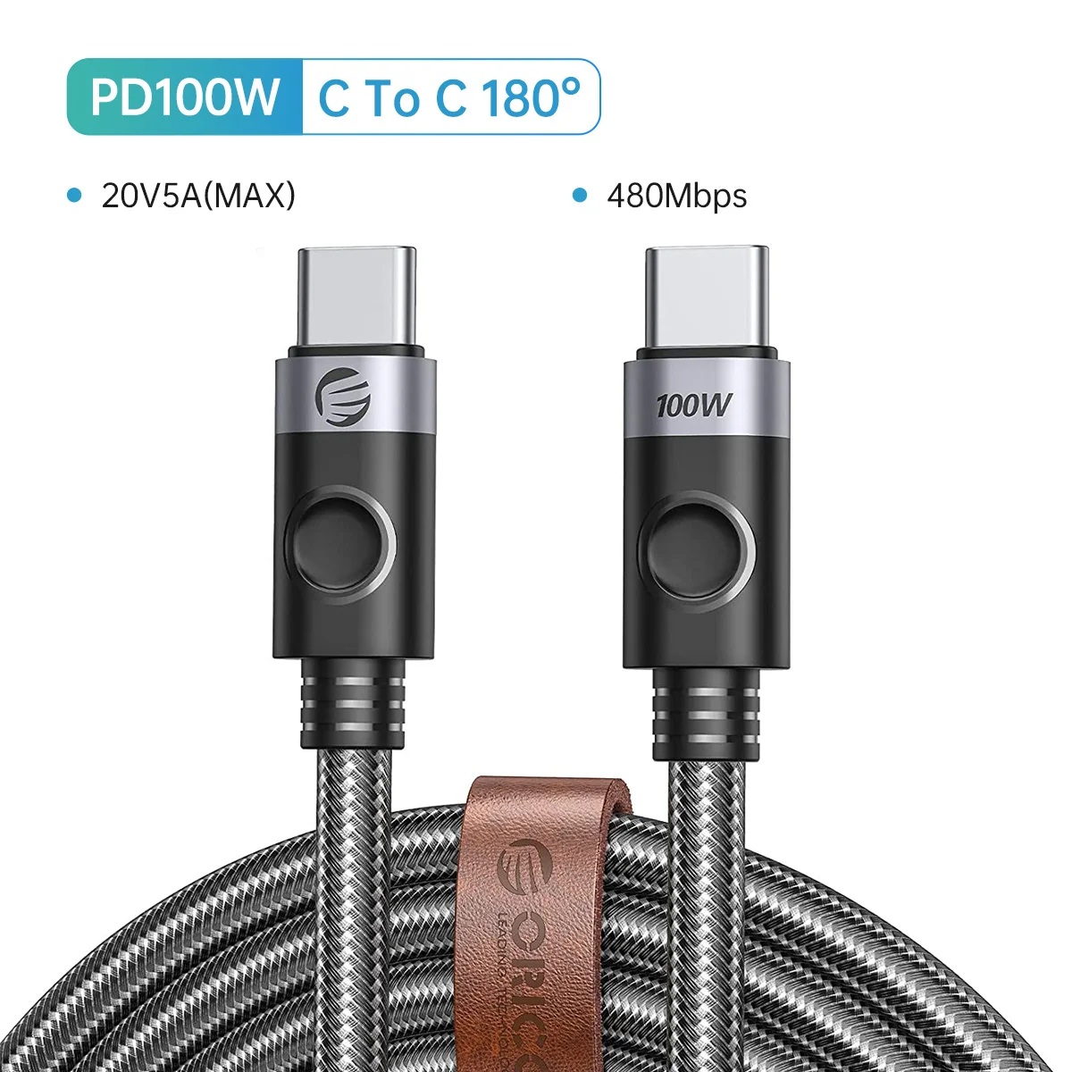 Orico Type C Cable, Usb C 100w Cable, 100w Elbow Cable, Led 100w Cable