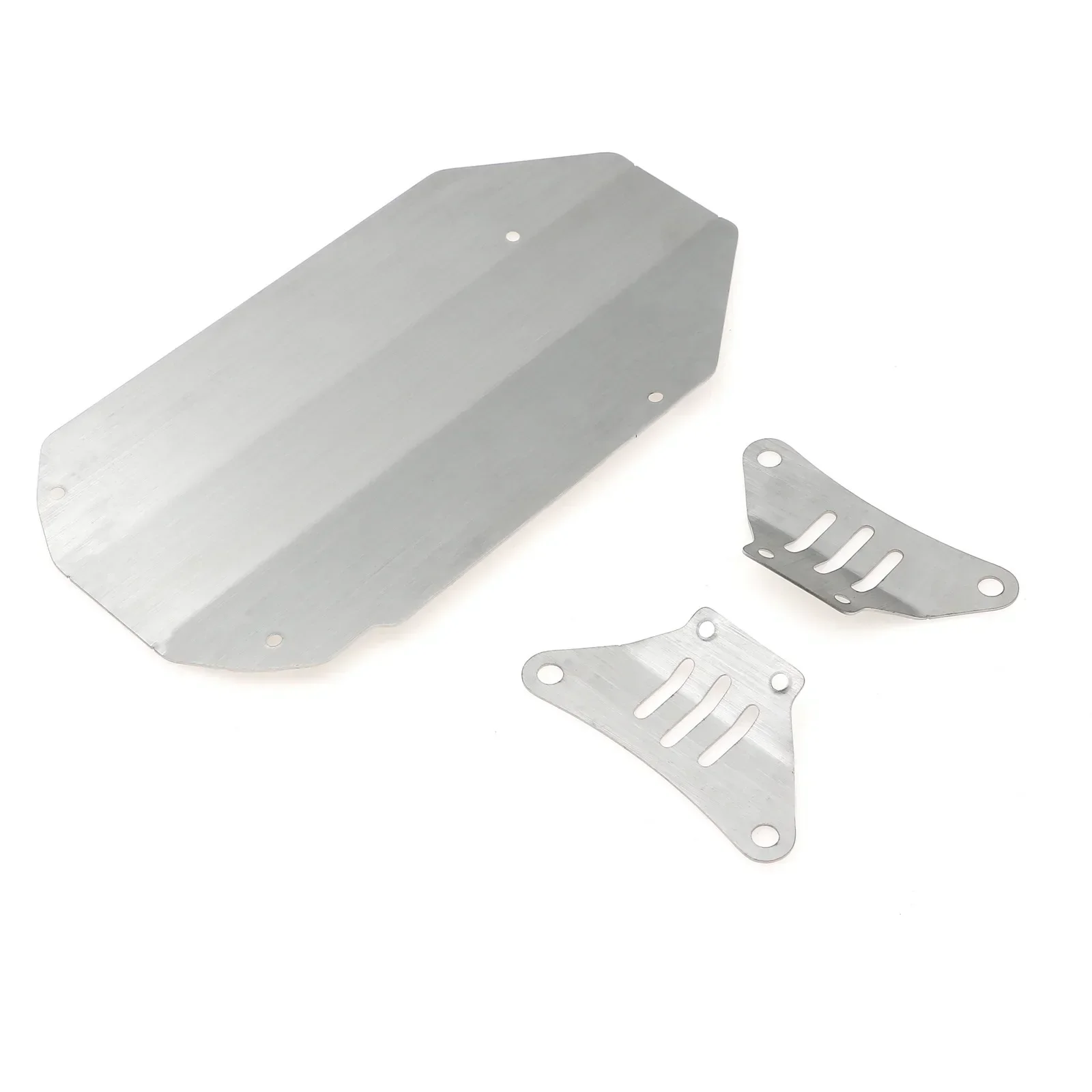 Stainless Steel Chassis Armor Front & Rear Protection Anti-Skid Plate
