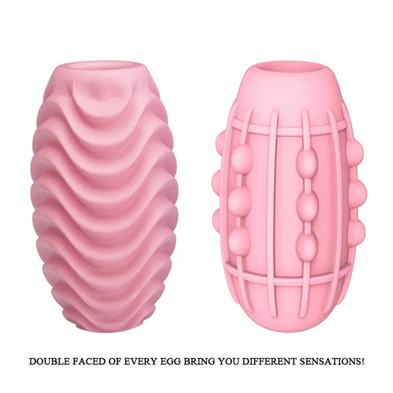 Male Masturbator Cup Male Masturbation Aid For Men Pocket Pussy Blow Job Soft Stick Masturbation Cup Double Face Usable Solo Play