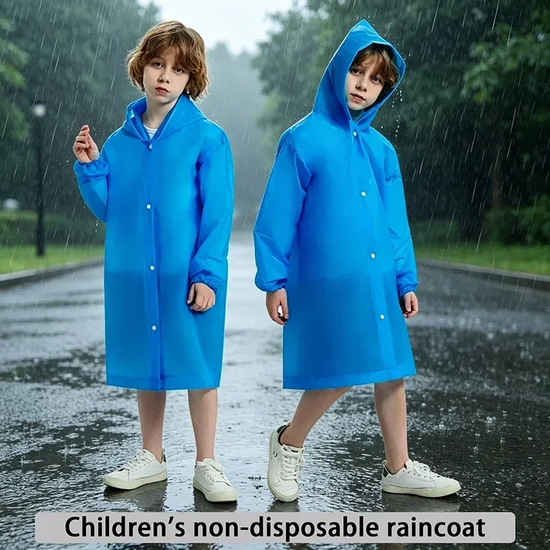 Children's Yellow Waterproof Raincoat Poncho