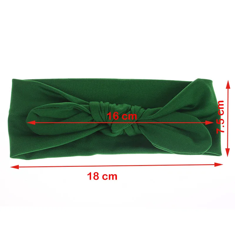 Baby Girl Headband Solid Bandage Band Hair Accessory Ribbon Bow Turban Children Newborn Kids Rabbit Ear Bowknot Headwear  6