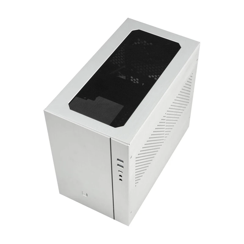SPCC Mini ITX Cube Gaming Computer Case Chassis Matx Aluminum Gaming Computer Chassis Desktop Mini Size with Type-C I/O