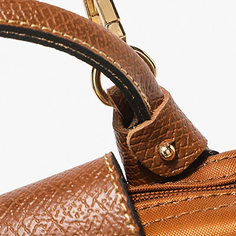Bag Genuine Leather Shoulder Strap Free Punching For Longchamp Bag Transformation Tote Adjustable Messenger Strap Accessories