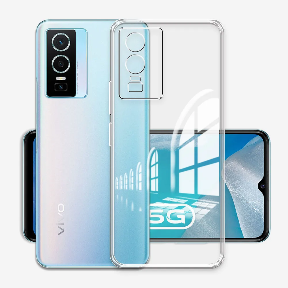 For Vivo Y74S Y76 Y76S 5G Case Silicone Soft Clear Cover For Vivo Y76S Vivo Y76 5G V2124 Shockproof Phone Case or VIVOY76S Coque 2