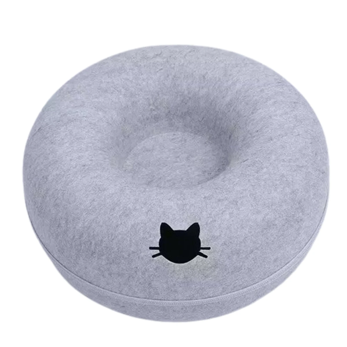 B-Tunnel beignet chat lit Tunnel interactif feutre pour animaux de compagnie jouets d'intérieur chat maison chaton jouet d'entraînement chat chenil chat accessoires