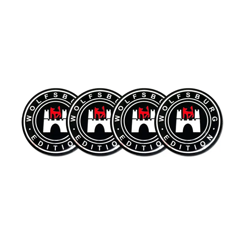 65mm Wheel Sticker  4pcs 56mm 60mm 65mm 68mm Wolfsburg Edition Car Wheel Center Cover Hub~p109925552