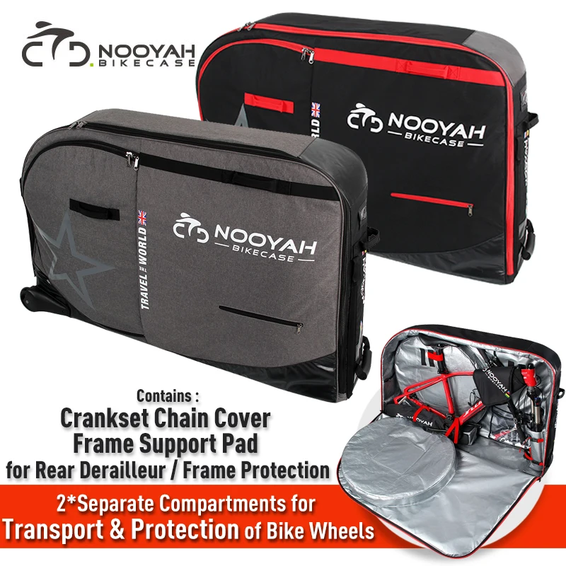 NOOYAH Bike Bag Bicycle Transport Bag MTB & Road Bike Travel Case