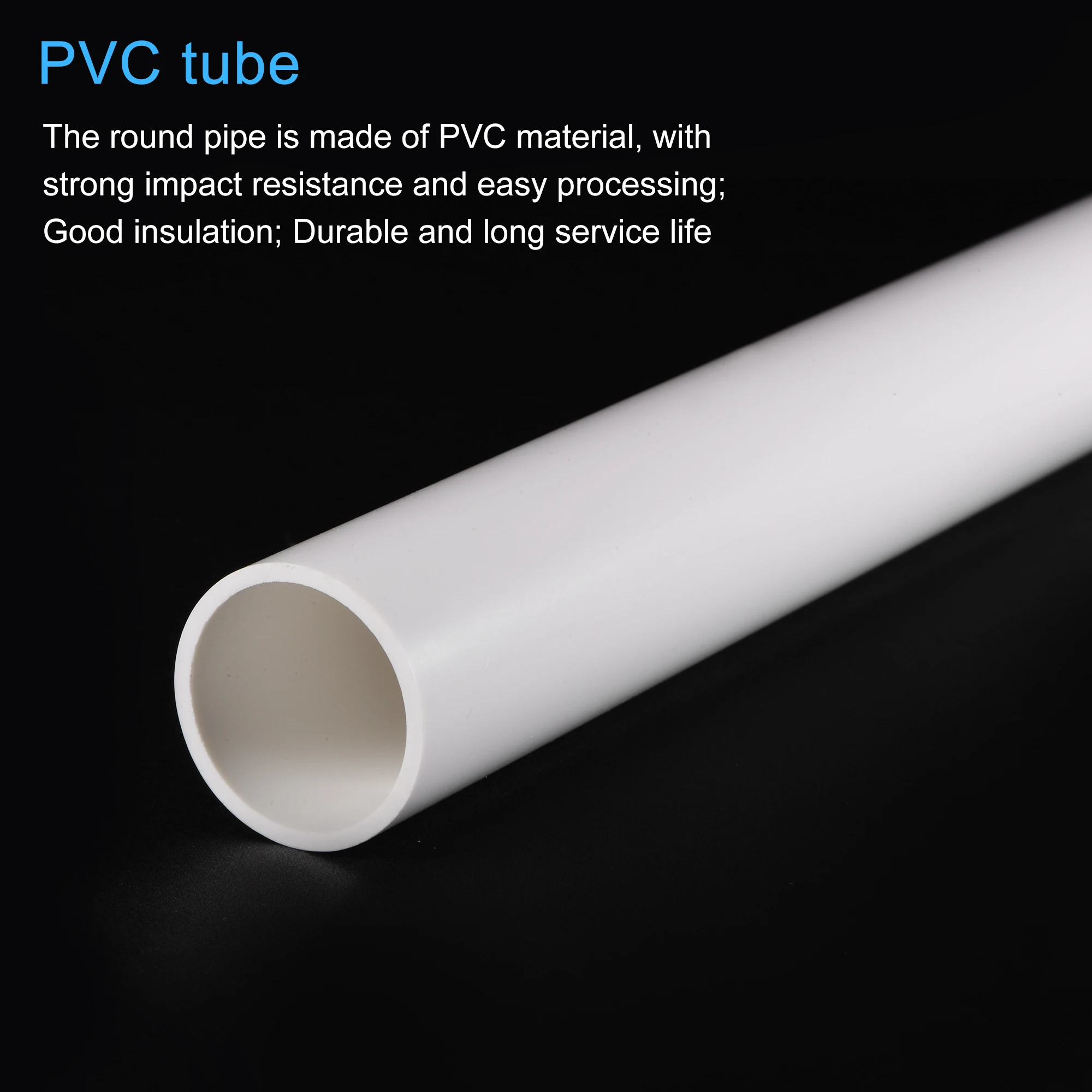 PVC Pipe Long 35cm Outer Diameter 20/25/32mm Fish Tank Aquarium Tube Garden Irrigation Watering Fittings Rigid Round Pipe