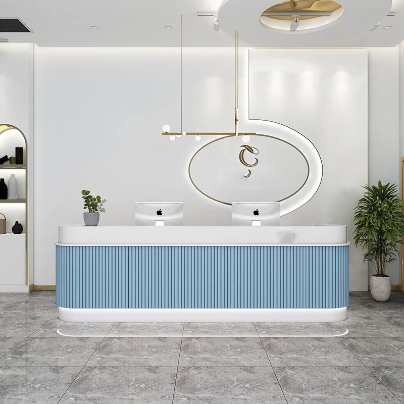 Podium Reception Desks Beauty Salon Front Spa Counter Cash Register Table Lectern Comptoir Caisse De Boutique Bar Furniture