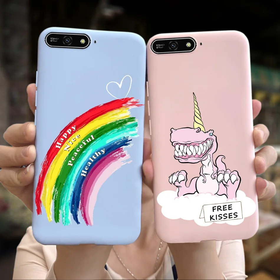 Lovely Printed Soft Silicone Phone Case - 5.7 Inch Back Cover
