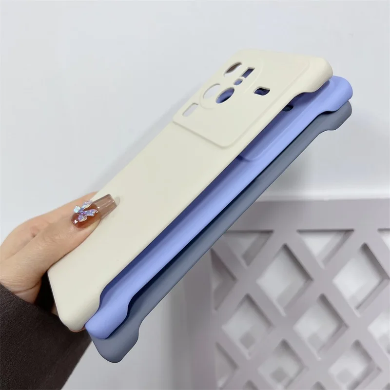 Custodia opaca senza cornice color caramella per Vivo X Note X80 X70 X60 X60t X50 Pro Plus XNote X51 5G Slim PC rigido antiurto antiurto_voghion.com