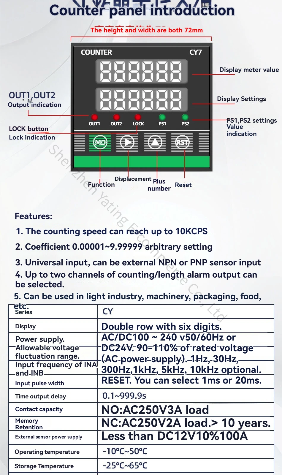 High-Precision Roller Metering Device Electronic Measuring Instrument for Indust