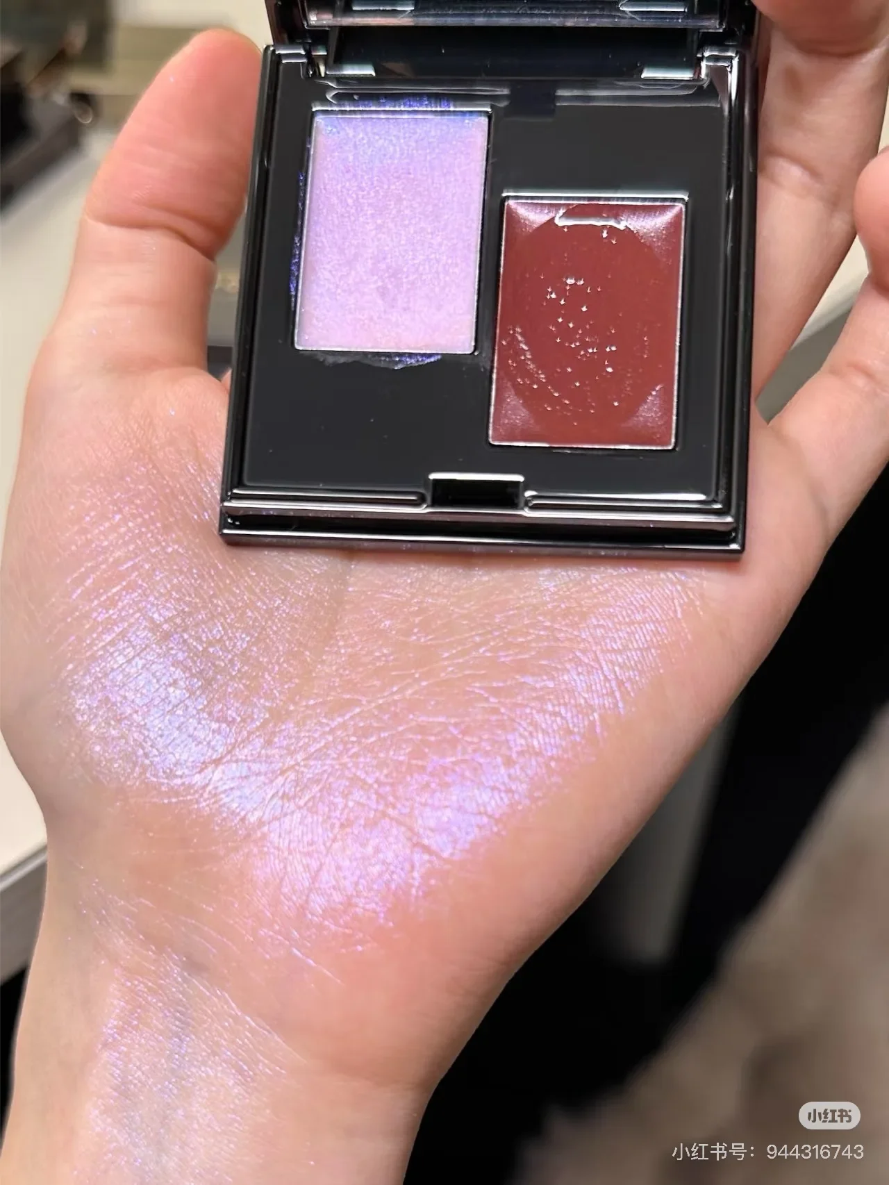 Red Chamber Bi-color Blusher Multi-purpose Cream Blush Plate Rc Multi-use Powder Blusher Eye Shadow Lipstick 4